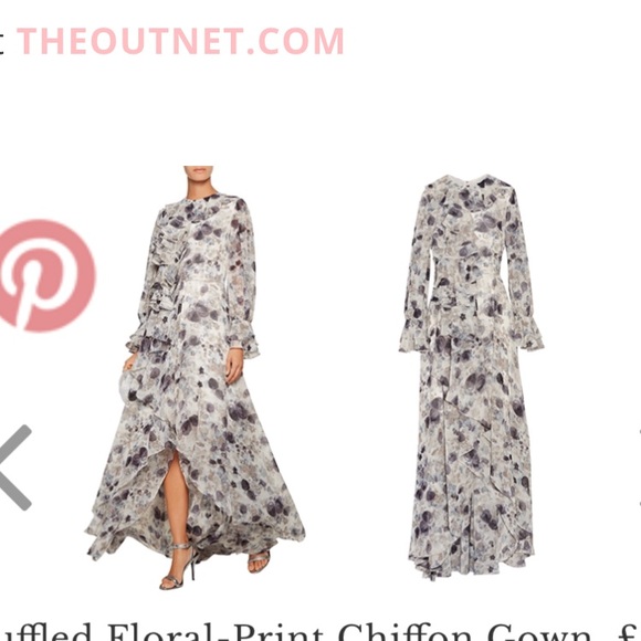 adele blush ruffle maxi dress